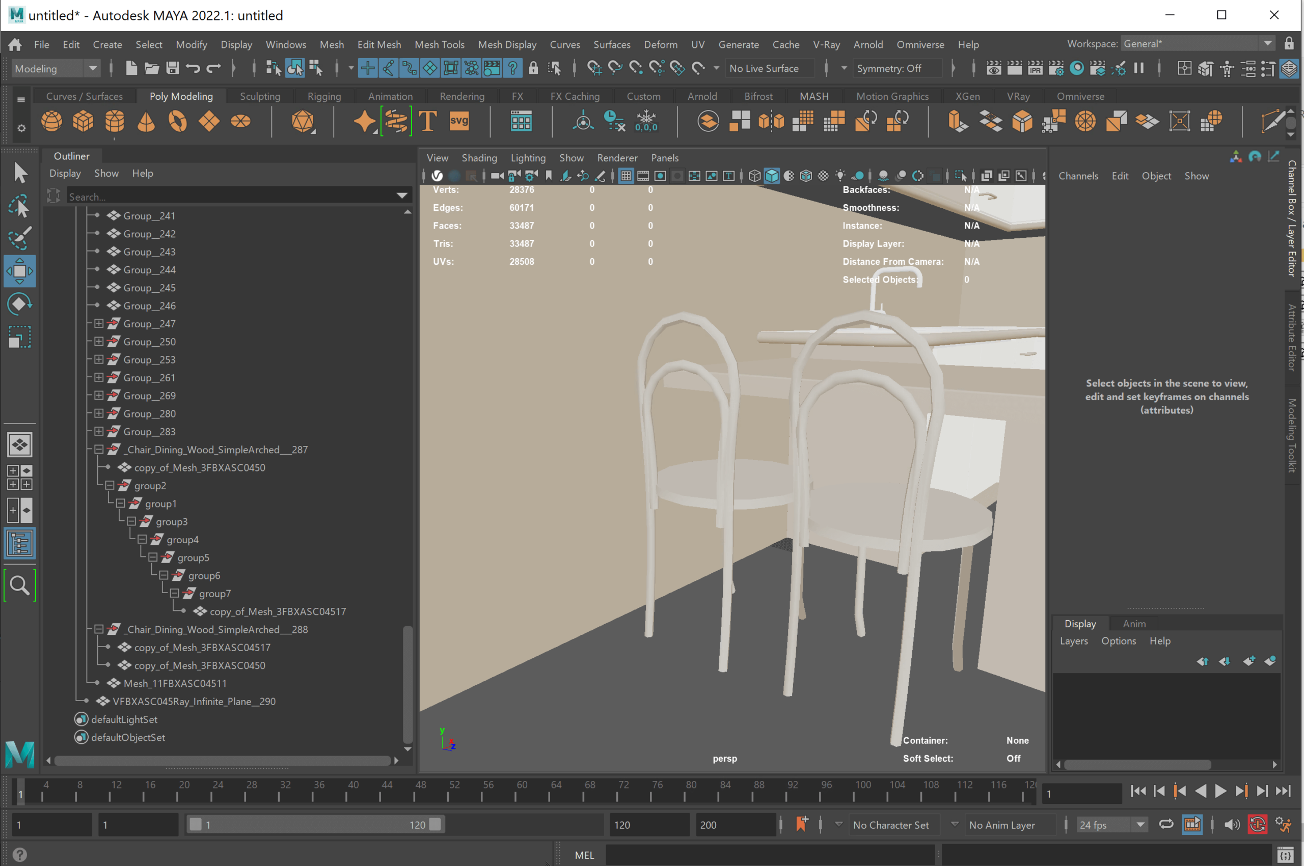 Nested-groups-in-Maya